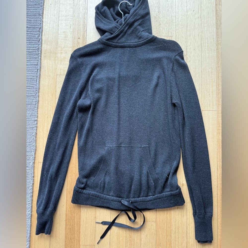 Lululemon Athletica Gray Cowl Neck Sweater with Adjustable Fit
